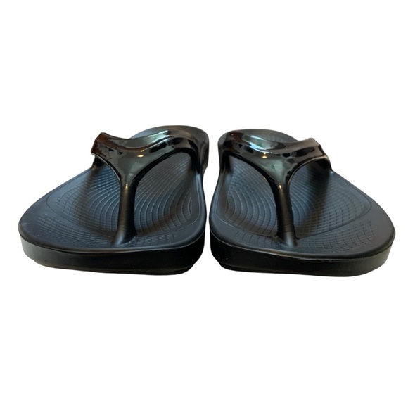 OOFOS Sandals Womens Size 6 Oolala Satin Thong Flip Flop Comfort Cushion Walking - Picture 7 of 9